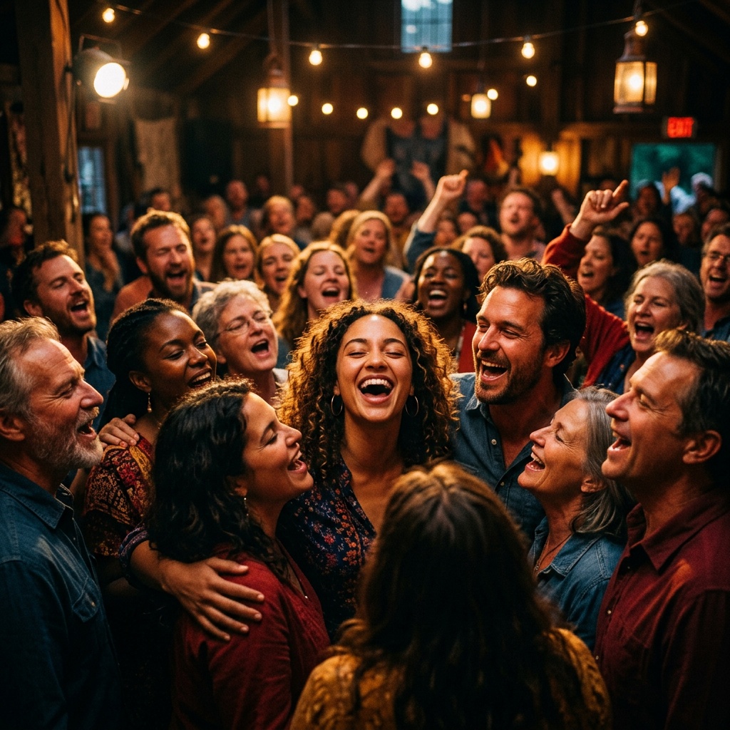 AI-generated cover art for "Joyful Family Song"