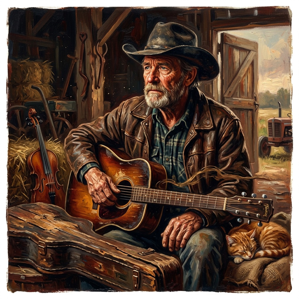 AI-generated cover for "Farm Boss Cat"