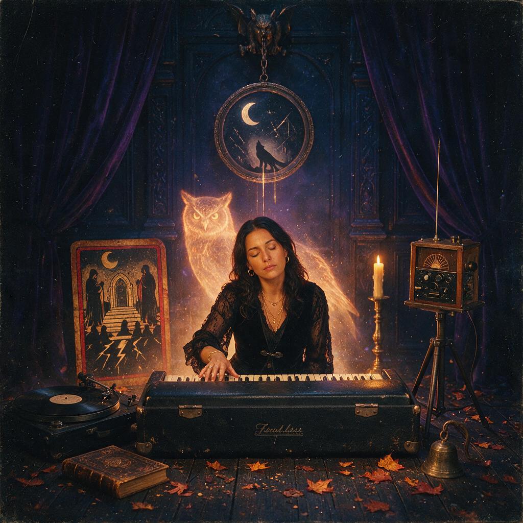 AI-generated cover for "Halloween Study Beats (Spooky Lofi)"