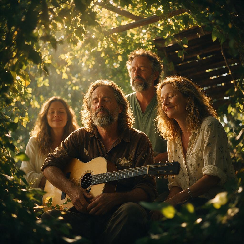 AI-generated cover for "Breeze in the Leaves (Nature Sukkot Song)"