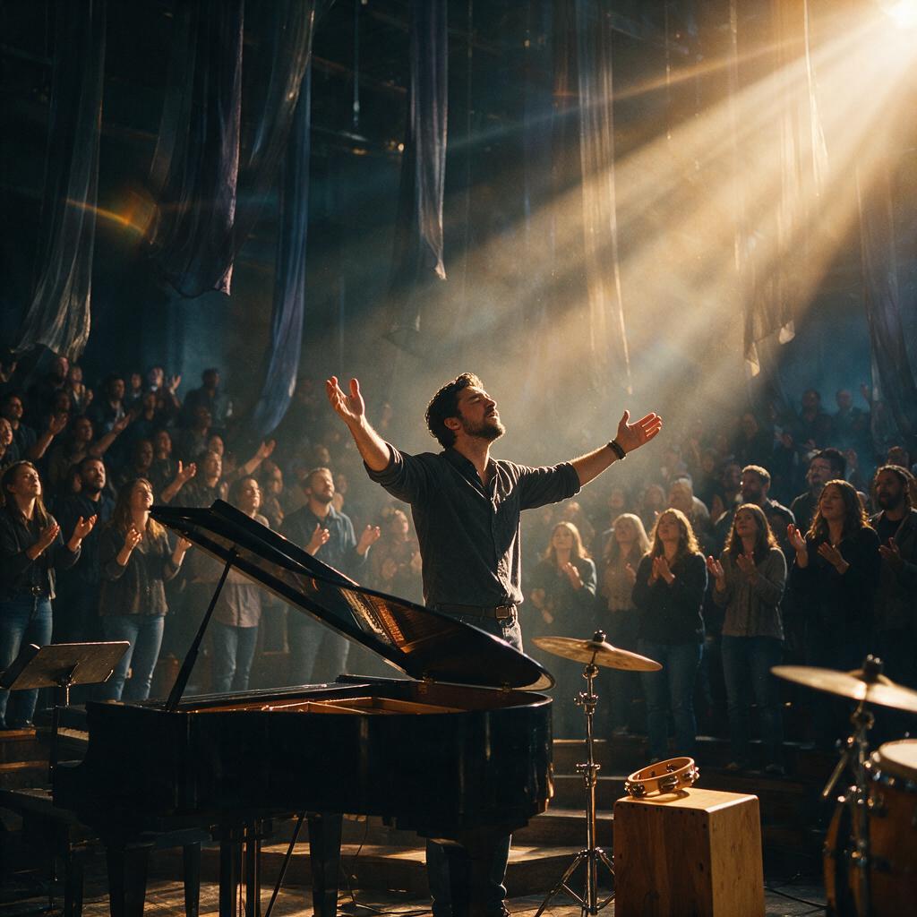 AI-generated cover for "This Night I Trust (restoration worship song)"