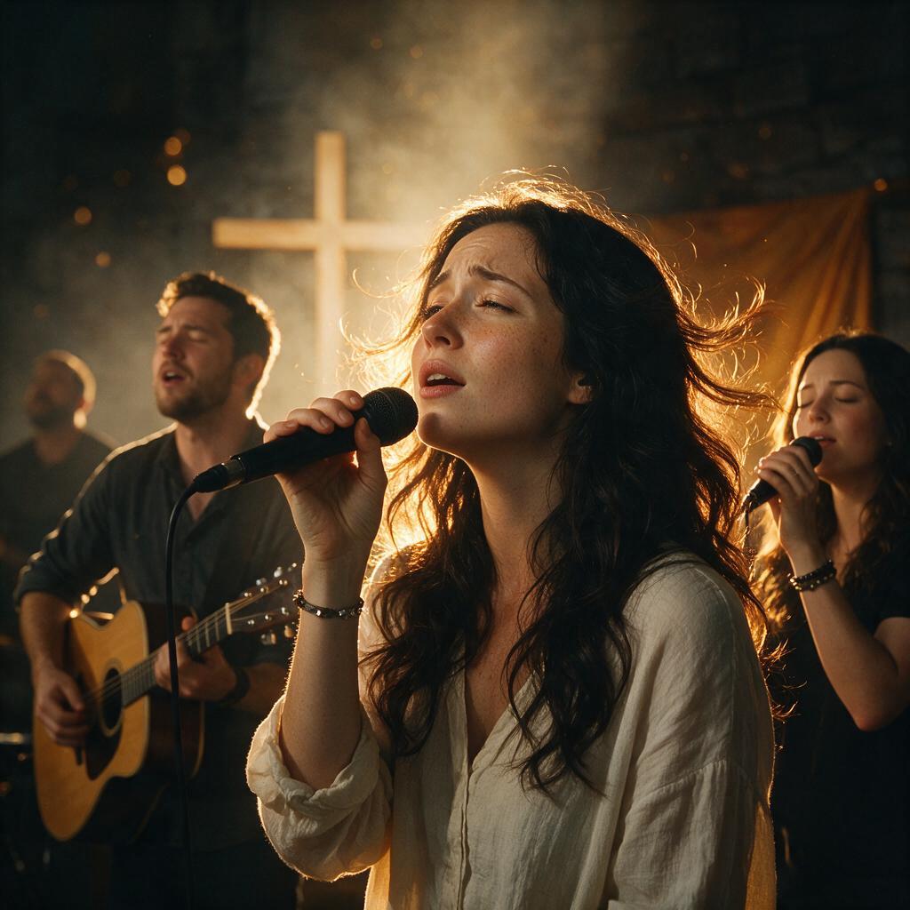 AI-generated cover for "Weary Rise (restoration worship song)"
