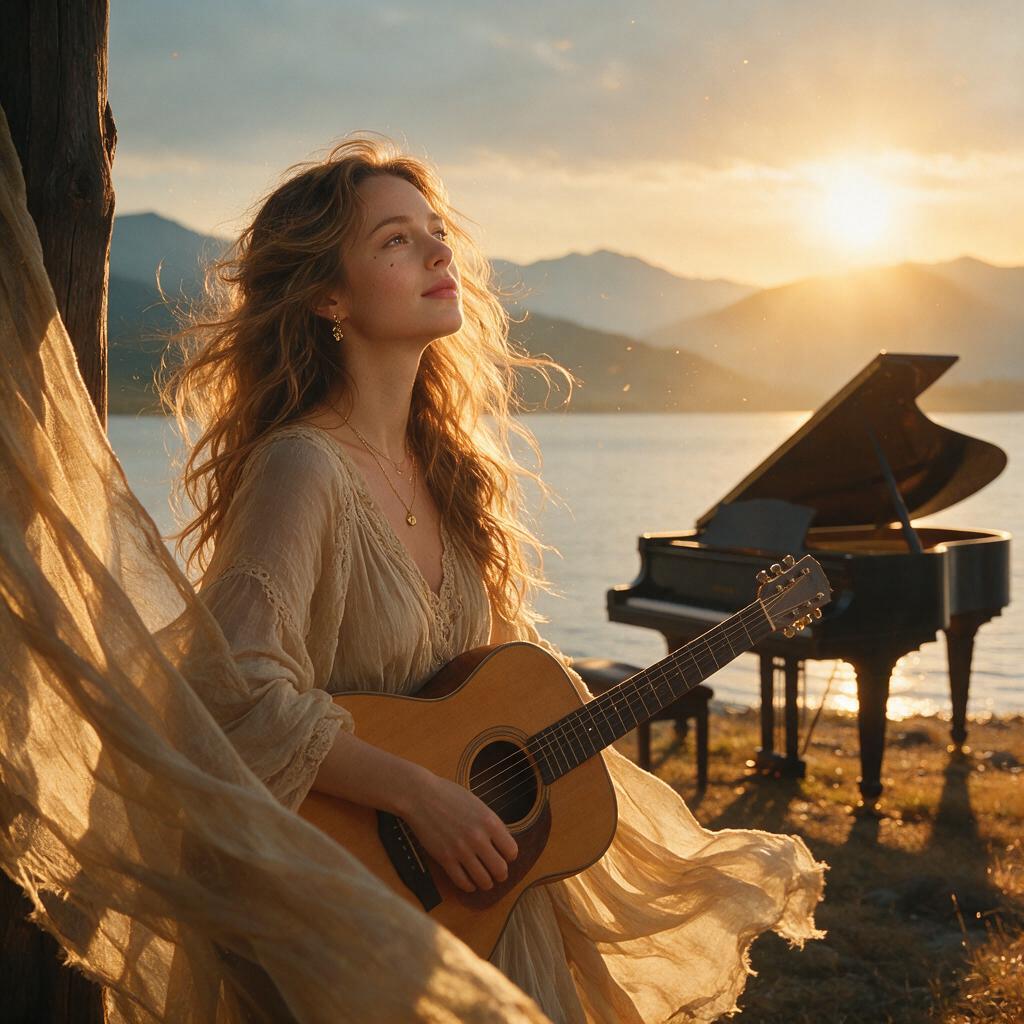 AI-generated cover for "Hold to the Light (pastoral ballad song)"