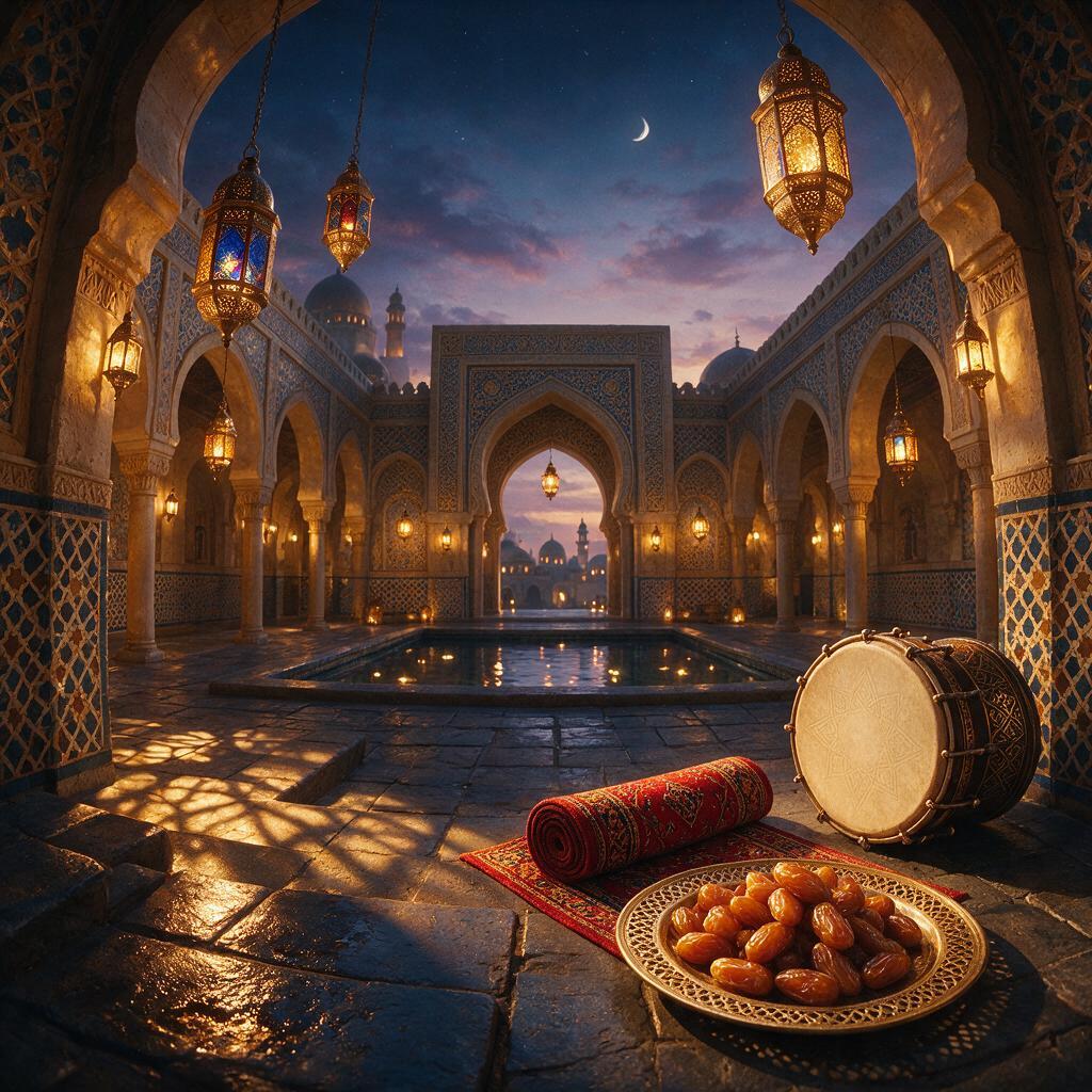 AI-generated cover for "Whispered Night Prayer (reflective nasheed no instruments Song)"