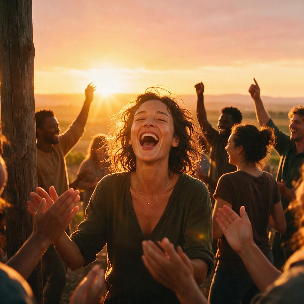 AI-generated cover art for "Maya's 30th Sunrise"