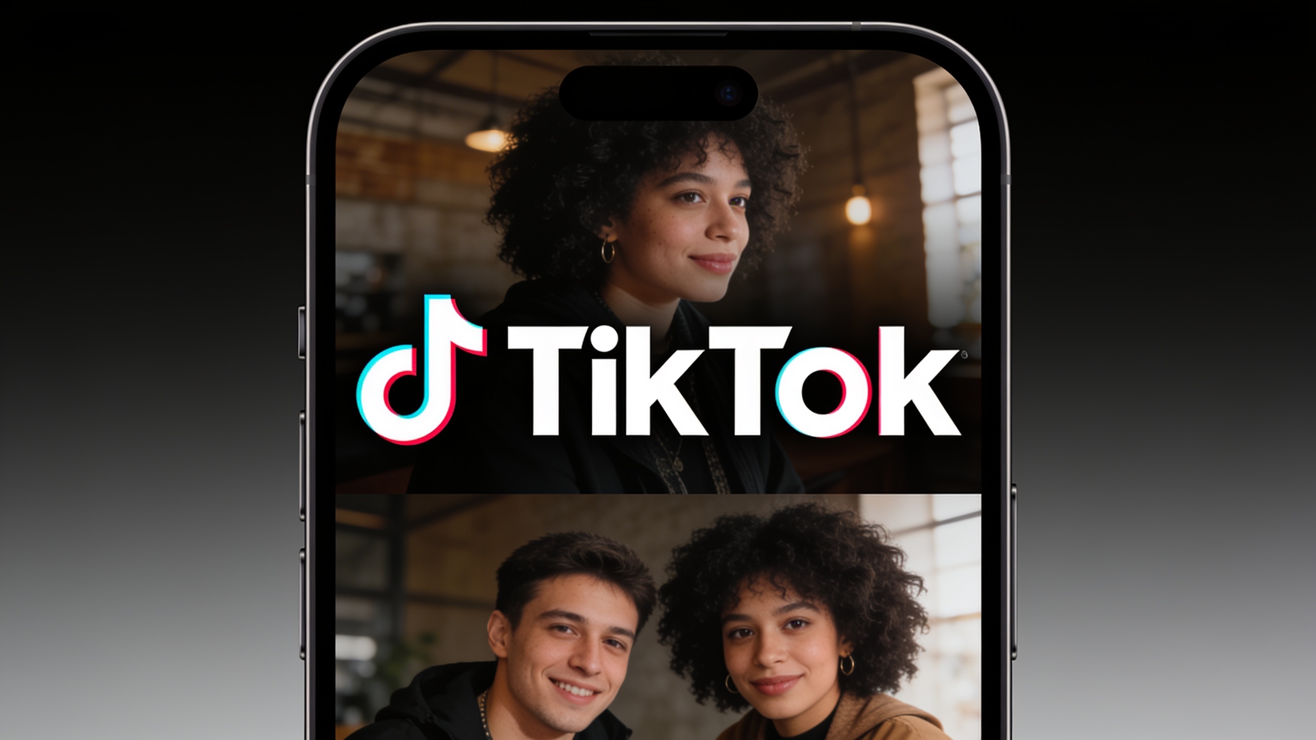 Mobile phone showing a short‑form clip with burned captions.