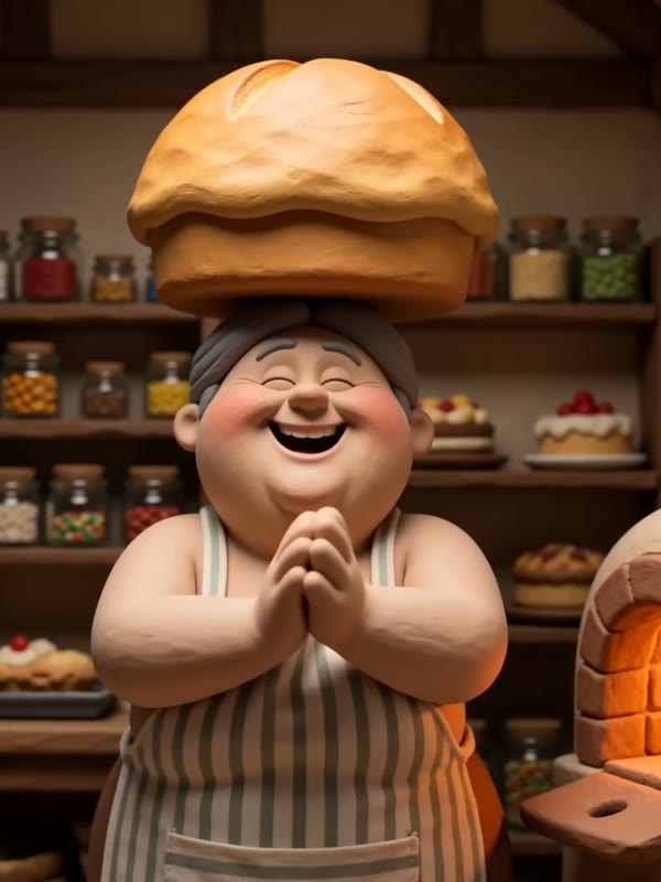 Claymation cartoon style example