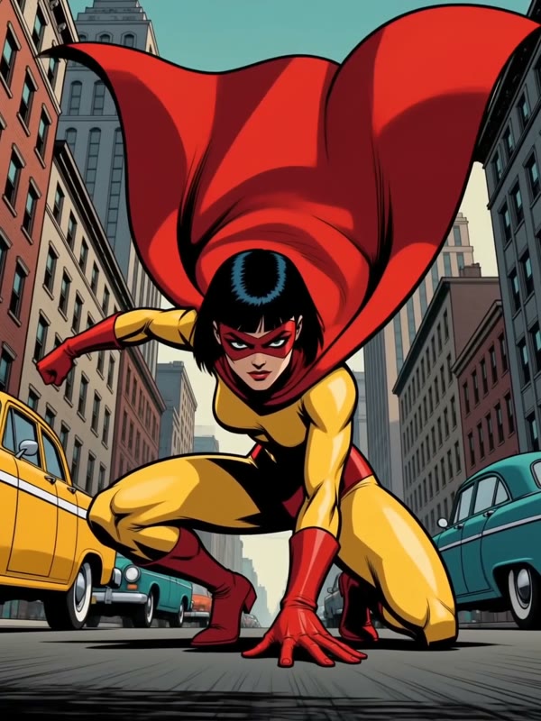Comic Book cartoon style example