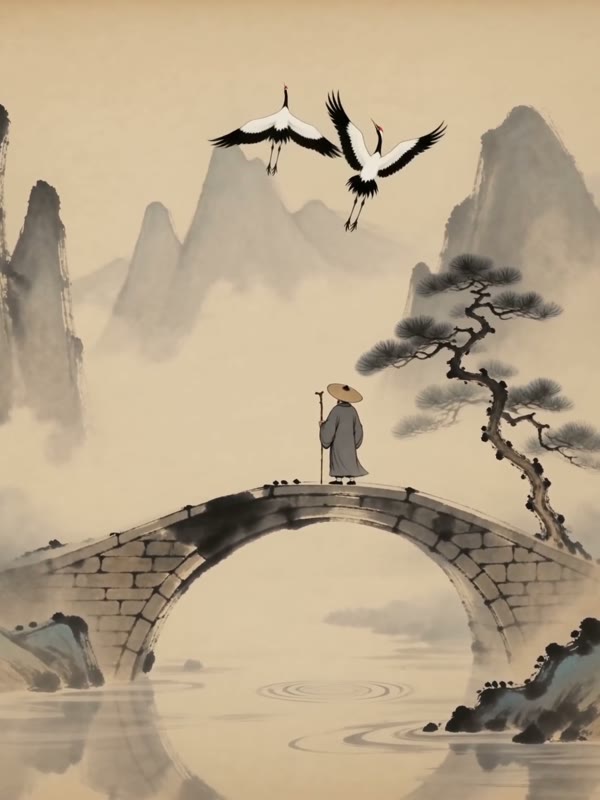 Ink Wash Animation cartoon style example