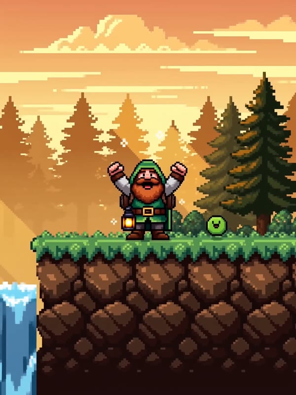 Pixel Cartoon cartoon style example