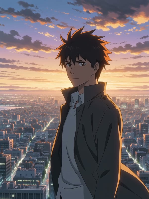 Shonen cartoon style example