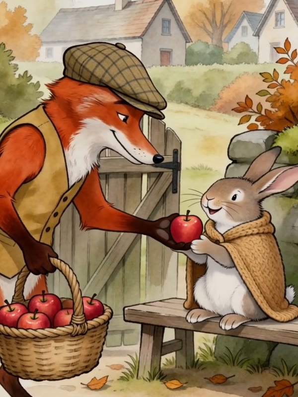 Watercolor Storybook cartoon style example