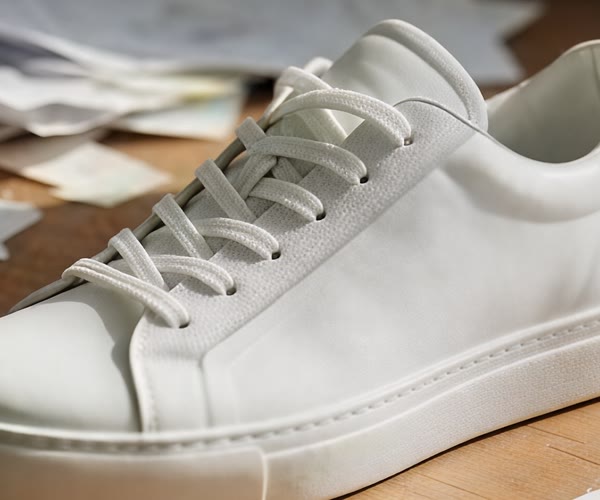 Product photo upscaled by Ultimate Image Upscaler: Same shoe, crisp laces