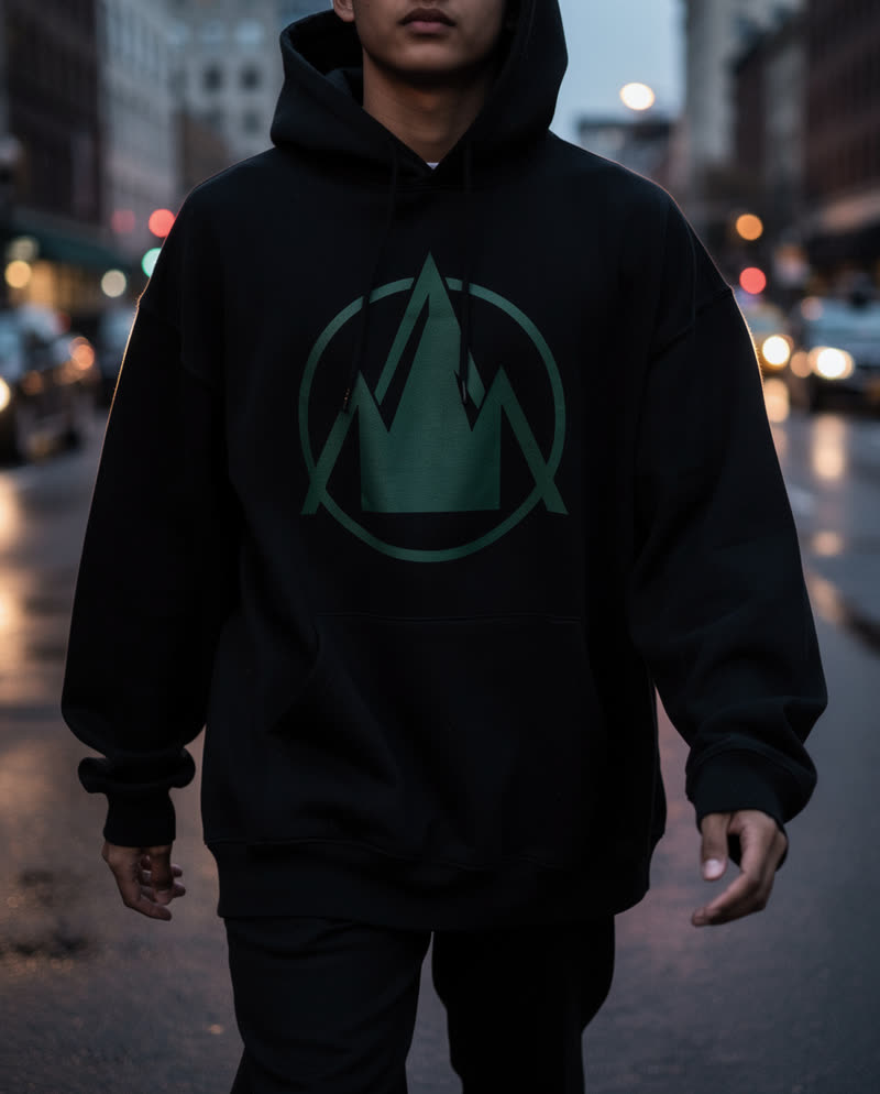 Logo on a hoodie: result