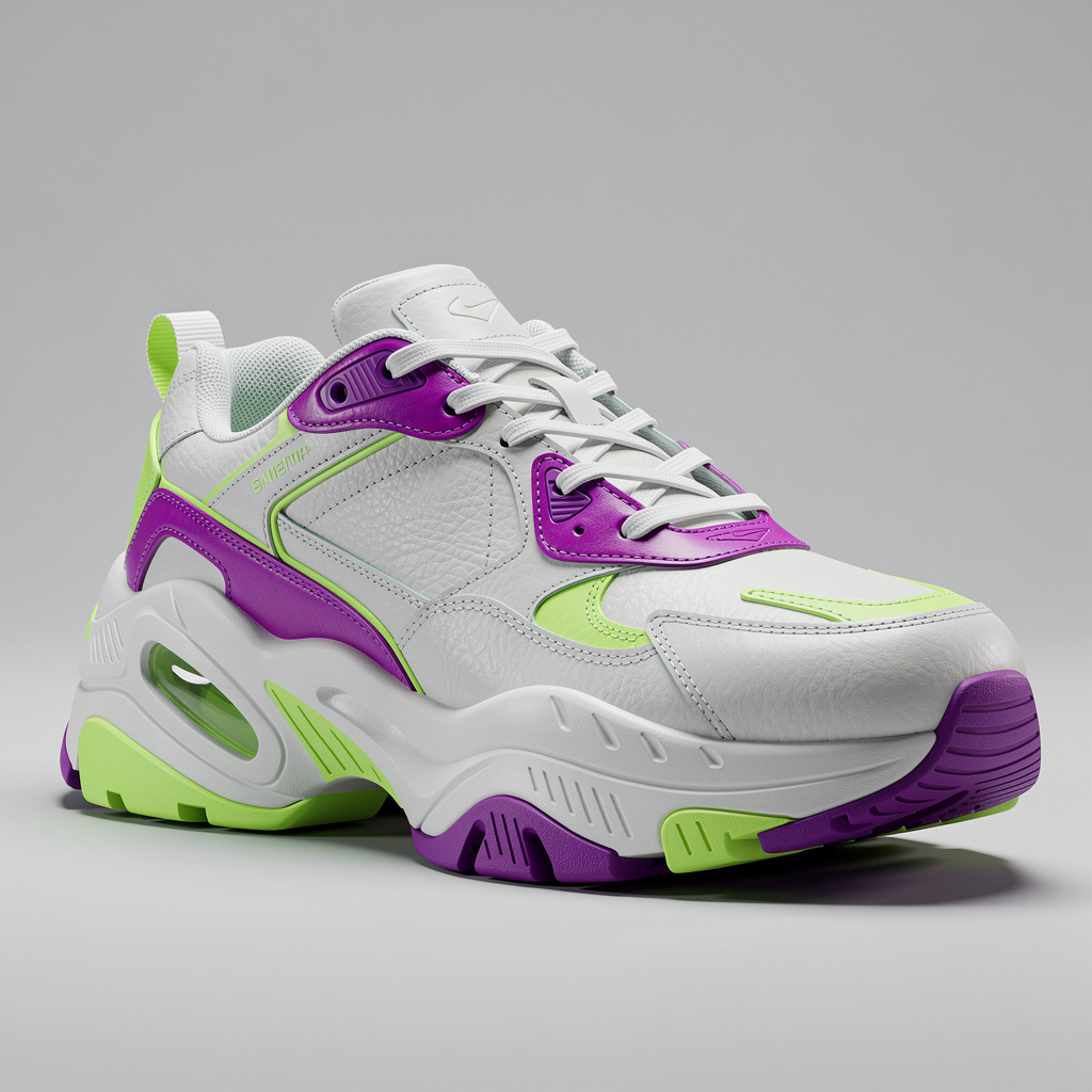 Chunky sneaker: AI-generated 3D model