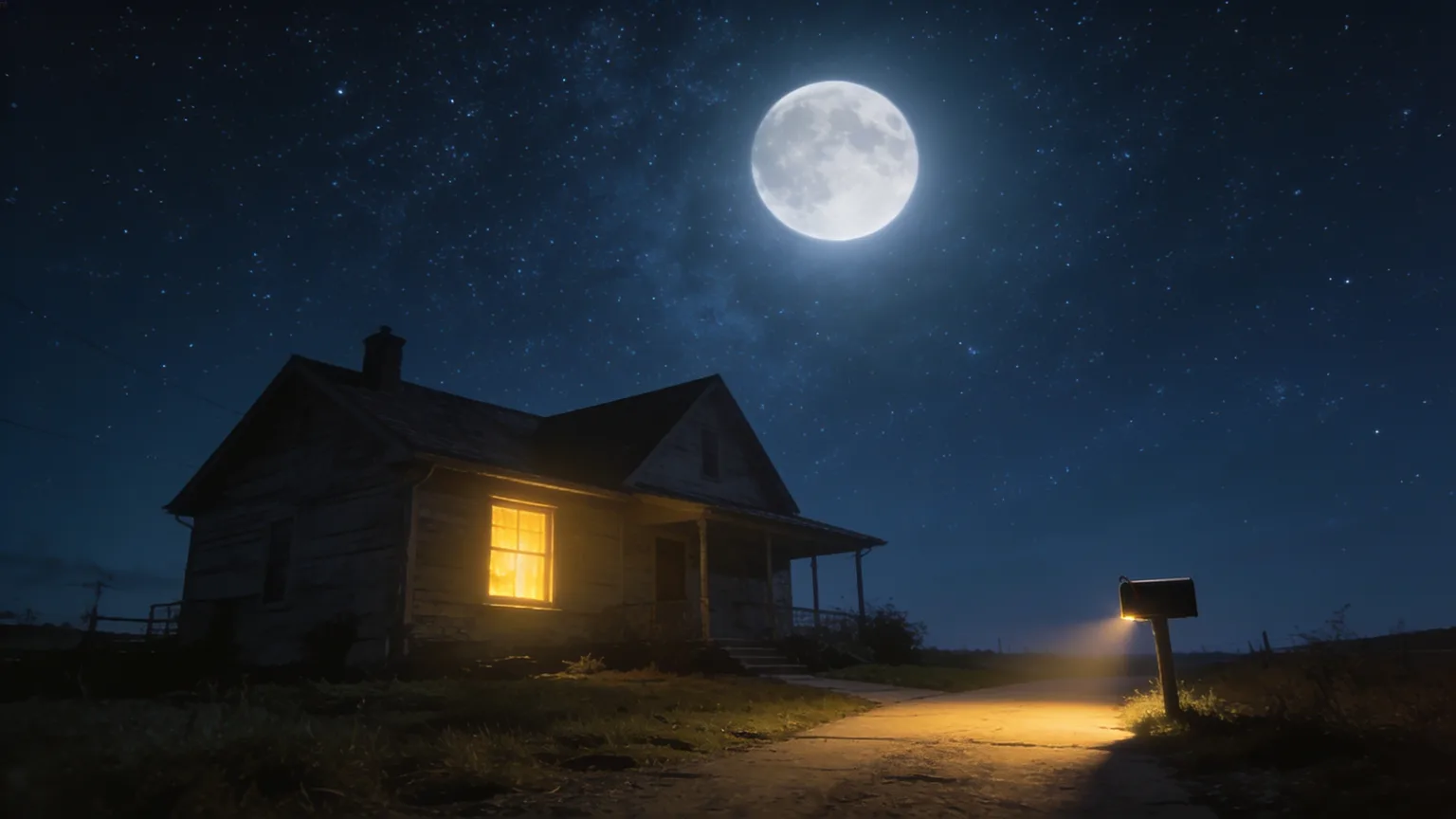 One warm window glowing under the same full moon, the distance and devotion that deployment songs carry across time zones