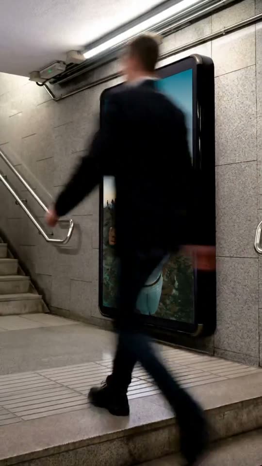 Sybay Image Subway Billboard Reveal — AI Video Hook | GoCrazyAI | GoCrazyAI